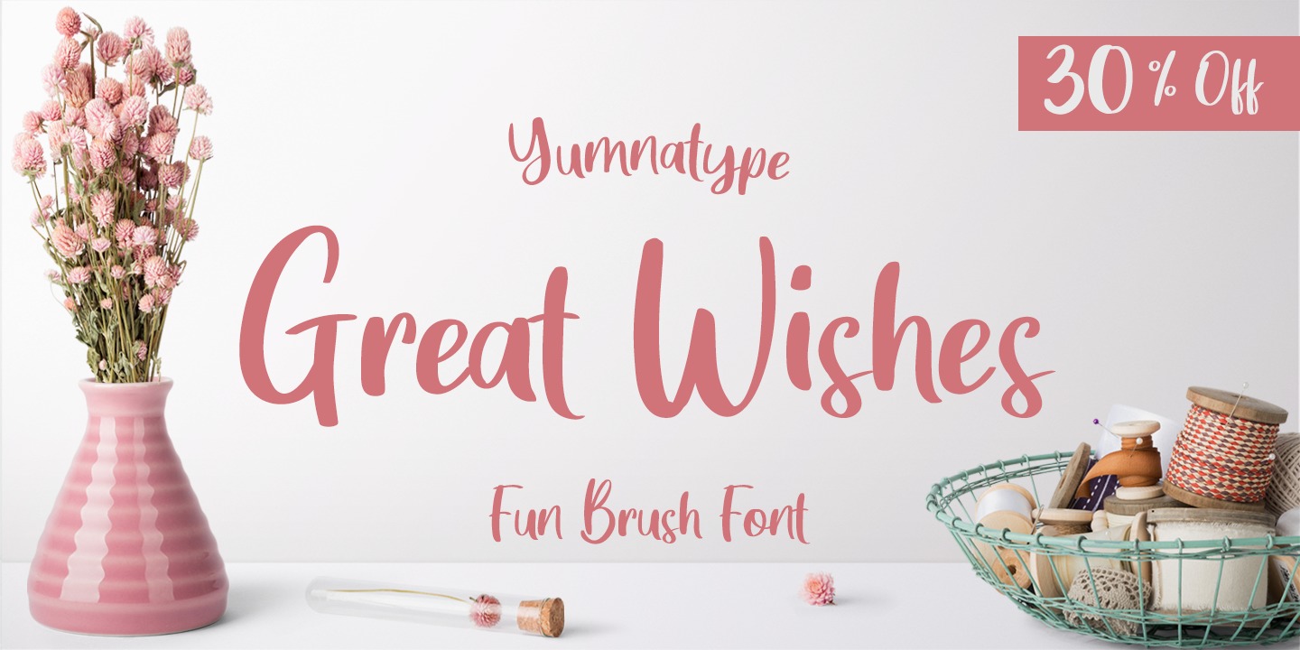 Пример шрифта Great Wishes #11